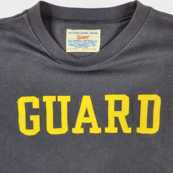 Vintage55 Guard T-Shirt Adult Large Navy Blue South Hamptons Made in Italy - Picture 2 of 12